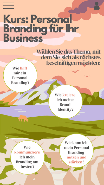 Dashboard Online-Kurs