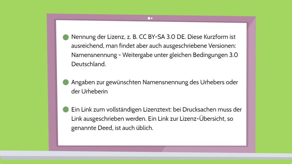 Das Bild zeigt 3 Punkte, die es bei der Kennzeichnung zu beachten gilt.
