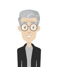 Das Bild zeigt eine Animationsfigur des Dozenten Joachim Brinkmann.