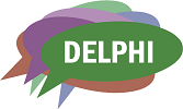 Sprechblasen mit Schriftzug DELPHI